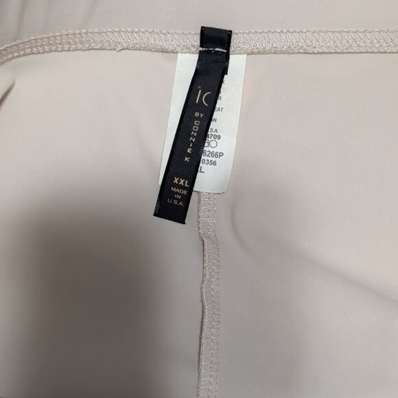 Womens XXL Beige Pull-On Pants With Button Detail  by IC Collection - Picture 5 of 11